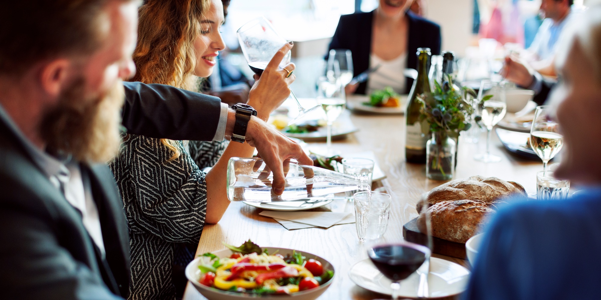 Business People Lunch Celebration Together Corporate Concept